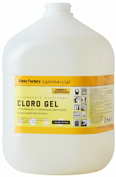 Clorogel para lavado de toallas, sábanas y ropa blanca