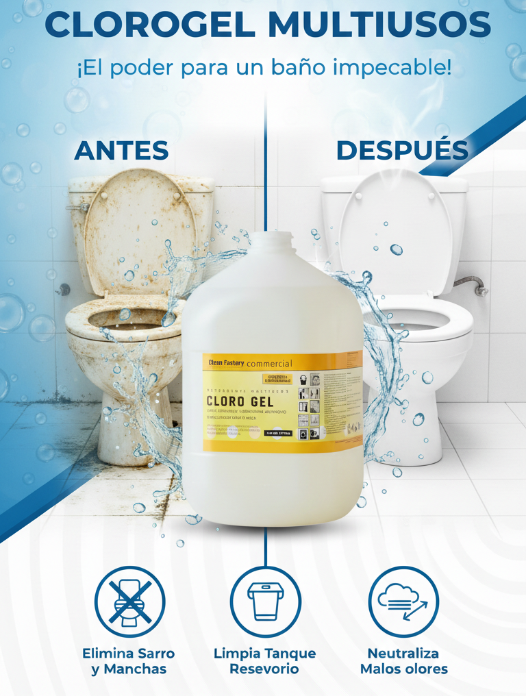 CLOROGEL MULTIUSOS POCETAS Y BAÑOS